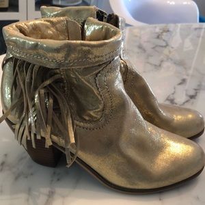 Sam Edelman Fringe Booties : Never worn before